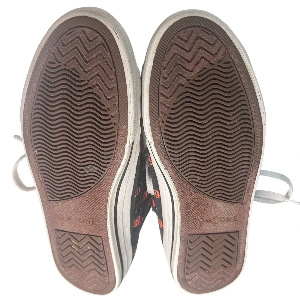 Row One San Francisco Giants MLB Canvas Low Top Sneakers Women's Size 9 Baseball